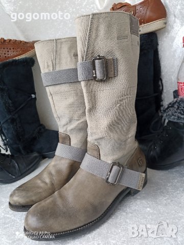 КАТО НОВИ рокер, мото,тийн,хард,тексаски дамски ботуши 39 - 40, G-STAR RAW® original,eстествена кожа, снимка 11 - Дамски ботуши - 44341285