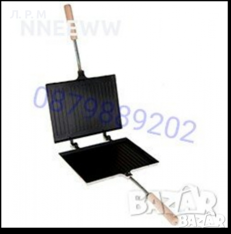 Двоен грил тиган, "ПРАКТИЧЕН" Тостер за сандвичи, снимка 2 - Тостери - 23454765