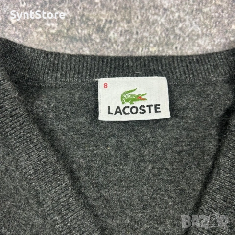 Мъжки пуловер Lacoste – 100% Pure New Wool (Размер 8 / 2XL - 3XL), снимка 3 - Пуловери - 53744969