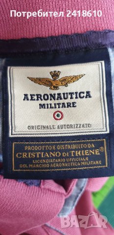 Aeronautica Militare Pique Cotton  Mens Size M ОРИГИНАЛНА Тениска!, снимка 3 - Тениски - 41467262