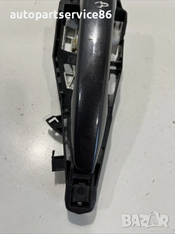 Предна дясна външна дръжка черна за Peugeot 508 1.6 HDI (2012) 9674358680, снимка 3 - Части - 53745393