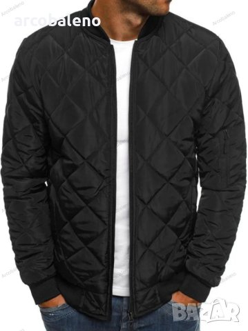 Мъжко модно топло палто Едноцветно яке