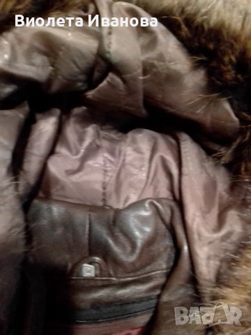 Кожено палто от естествена кожа , снимка 2 - Палта, манта - 53768707