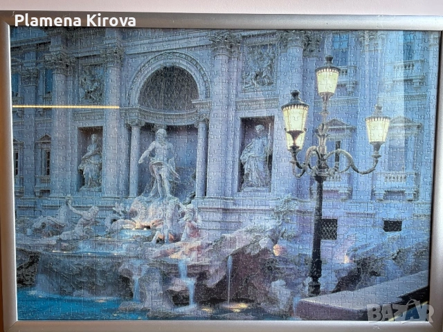 Фонтан ди Треви, Рим | Пъзел в рамка, снимка 3 - Игри и пъзели - 53206421