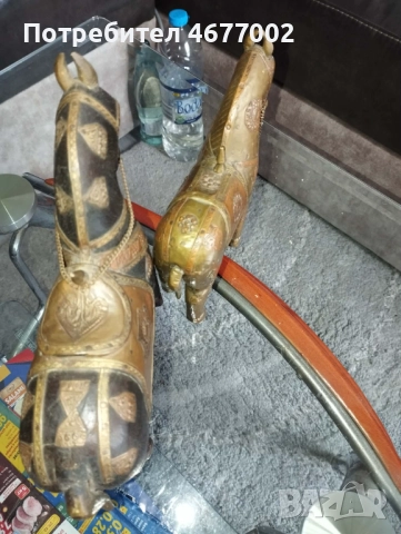 Кончета от дърво мед и бронз, снимка 5 - Антикварни и старинни предмети - 52918729