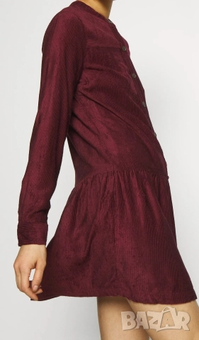 Виненочервена рокля , снимка 2 - Рокли - 52659560
