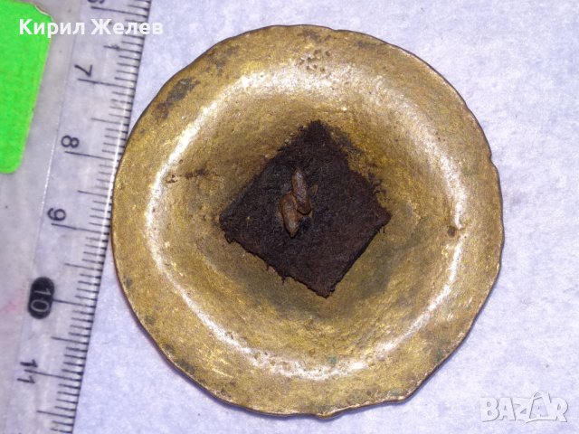 СТАРИНЕН ЕЛЕМЕНТ от УКРАСА на КОНСКА СБРУЯ ОГЛАВНИК - БРОНЗ и ЖЕЛЯЗО КОВАН РЯДЪК за КОЛЕКЦИЯ 38621, снимка 7 - Антикварни и старинни предмети - 41638505