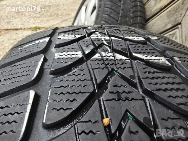 4бр. оригинални алуминиеви джанти 5х112 за Ауди А6, 16 цола със зимни гуми., снимка 7 - Гуми и джанти - 51082372