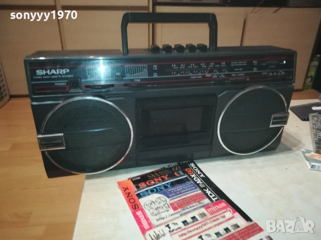 SHARP-JAPAN 1609251845, снимка 2 - Радиокасетофони, транзистори - 51736254