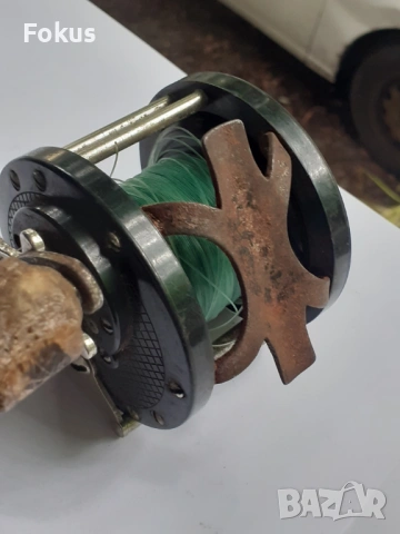 Стара американска макара за морски риболов - Monospool Reel, снимка 4 - Антикварни и старинни предмети - 53278903