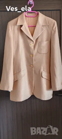 Mirellina италианско дълго бежаво сако