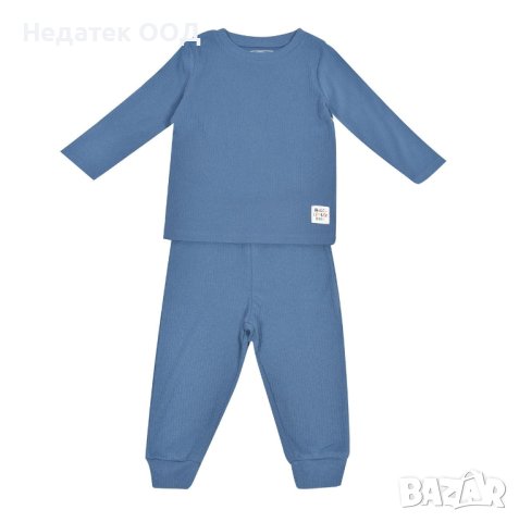 Комплект бебешки,  Hello little one, 2 части, Син, 18- 24 м