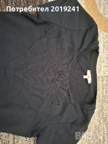 Черна плътна туника Sensation, снимка 4 - Туники - 53215043