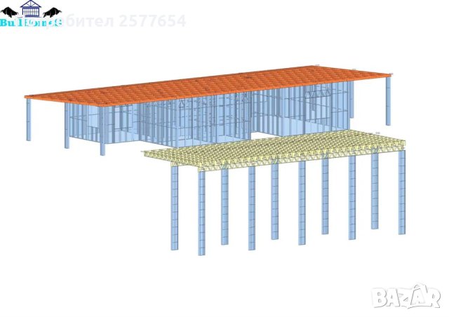 Хале,Халета,Складове,Навеси-187м2, снимка 8 - Строителни материали - 44147329