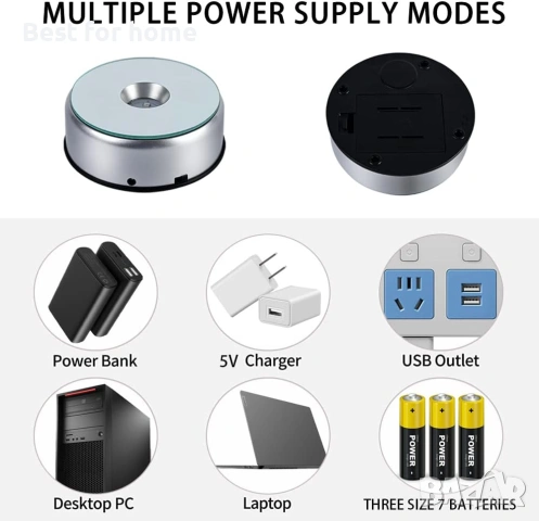 Въртяща се стойка за дисплей, осветителна основа, цветна стойка за чаши, въртяща се чаша, снимка 4 - Други стоки за дома - 53697282