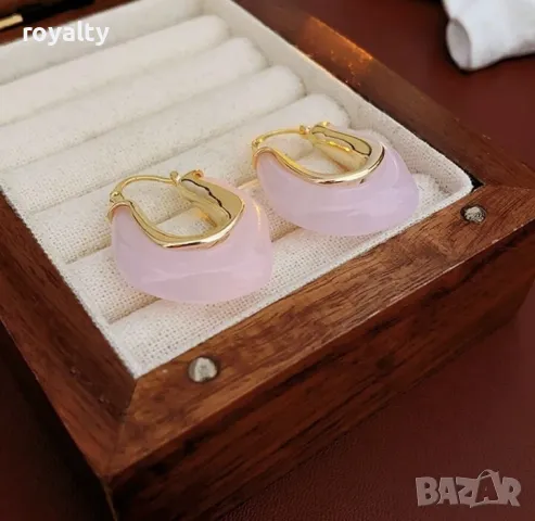 Елегантни обеци в Бохо стил от цинкови сплави и титанова стомана 🥥, снимка 2 - Обеци - 49236546