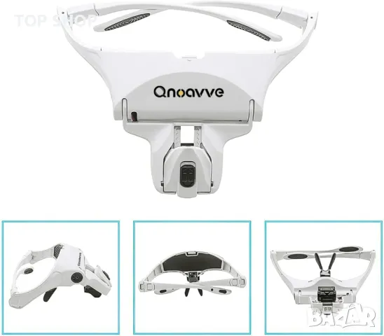 Мултифункционални очила с ЛЕД осветление и 5 сменяеми лупи Qanoavve, снимка 8 - Гедорета - 48500950