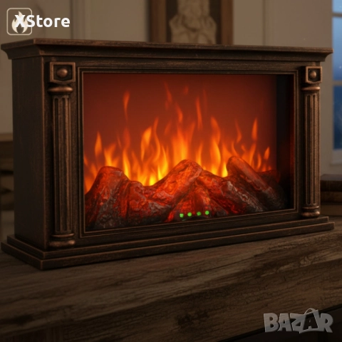 LED камина с ефект на тлеещи въглени – безопасна и стилна атмосфера у дома, снимка 2 - Декорация за дома - 51928697