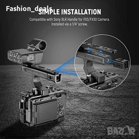 Нов удължител релса за фотоапарат XLR дръжка на Sony камера снимки, снимка 3 - Чанти, стативи, аксесоари - 41456728