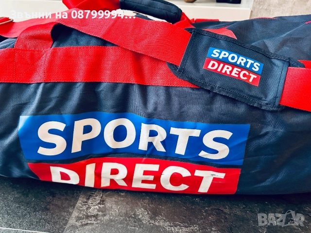Сак Голям 90см на 45см Sports Direct Holdall - Blue Red White, снимка 3 - Сакове - 51467700