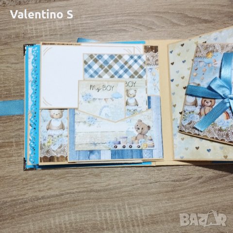Бебешко  албумче за снимки, снимка 12 - Ръчно изработени сувенири - 39398017