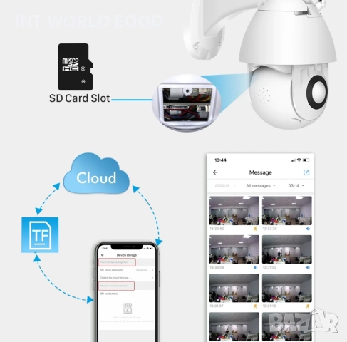 BESDER 1080P 2MP PTZ IP WiFi Камера 4X Oптично увеличение Инфрачервено нощно виждане YCC 365 Plus AP, снимка 9 - IP камери - 52063021