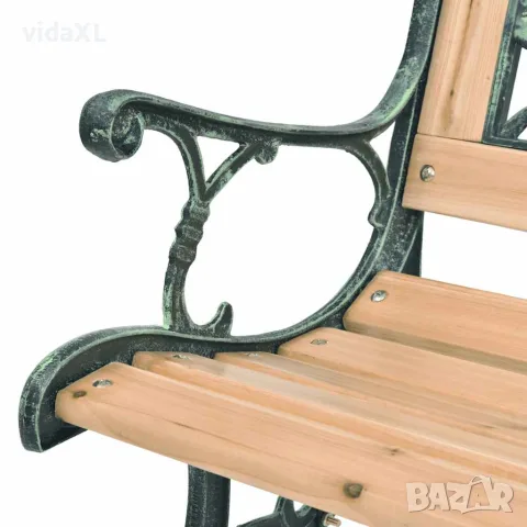 vidaXL Градинска пейка, 122 cм, дърво, снимка 3 - Градински мебели, декорация  - 56147520