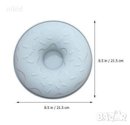 3D Грамадна поничка силиконов молд форма за кекс торта сладкиш десерт силиконова, снимка 4 - Форми - 41580603