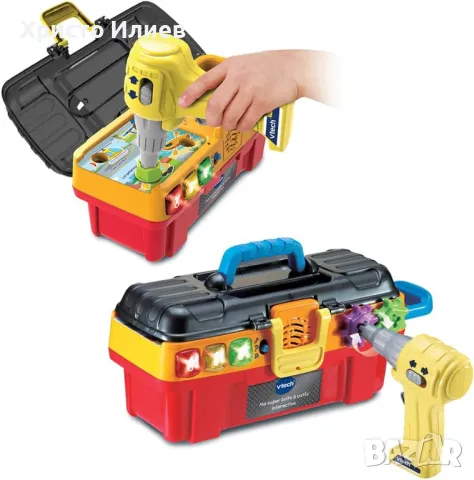 Интерактивен куфар с инструменти за деца с музика и светлина Vtech, снимка 7 - Образователни игри - 47516363