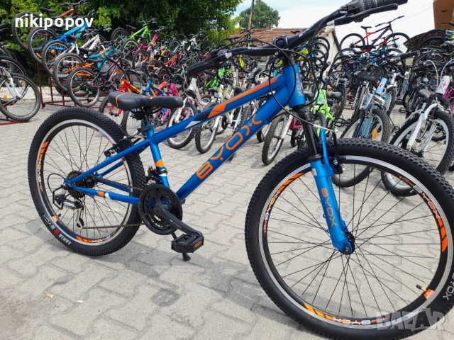 BYOX Велосипед 24" MASTER син, снимка 7 - Велосипеди - 53848612