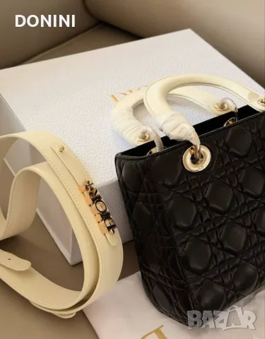 Christian Dior Дамска чанта, кожа, снимка 6 - Чанти - 56347517
