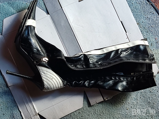 НОВИ! Ботуши с лека платформа Италиански чизми Дамски чизми Чизми естествена кожа Дънкови боти, снимка 14 - Дамски ботуши - 51953334