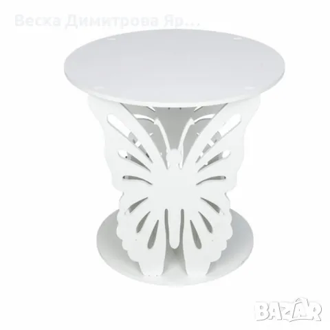 Елегантна помощна масичка с пеперуден дизайн, снимка 6 - Маси - 49135479