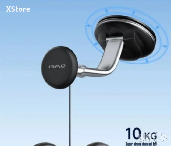 Универсална стойка за телефон с мощна вендуза и 360° гъвкавост Х45, снимка 4 - Аксесоари и консумативи - 52482054