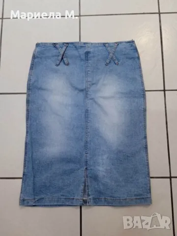 Дънкова пола, 7/8, XS, снимка 2 - Поли - 48428767