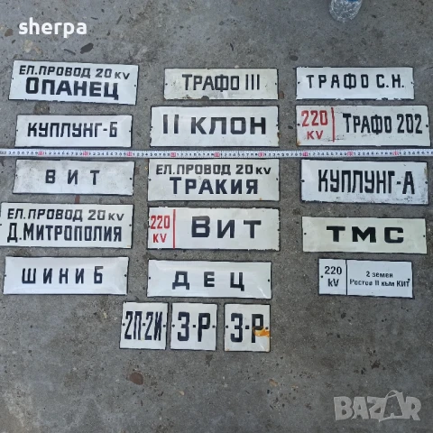 Емайлирани табели 