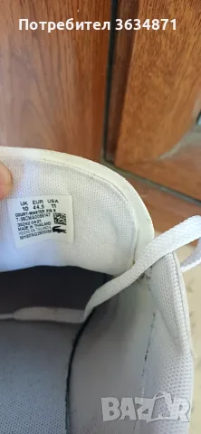 Оригинални мъжки кецове Lacoste размер 44.5, снимка 4 - Кецове - 55728484