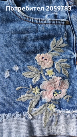 дамски дънкови панталонки MANGO, снимка 2 - Къси панталони и бермуди - 50728065