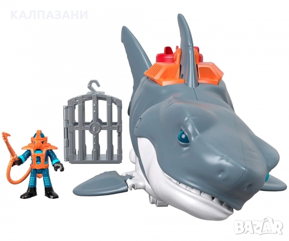 Imaginext: Мега захапка на акула Mattel GKG77 , снимка 3 - Фигурки - 36079779