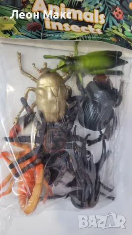 Фигурки на насекоми 6 в комплекта , снимка 2 - Фигурки - 48328609