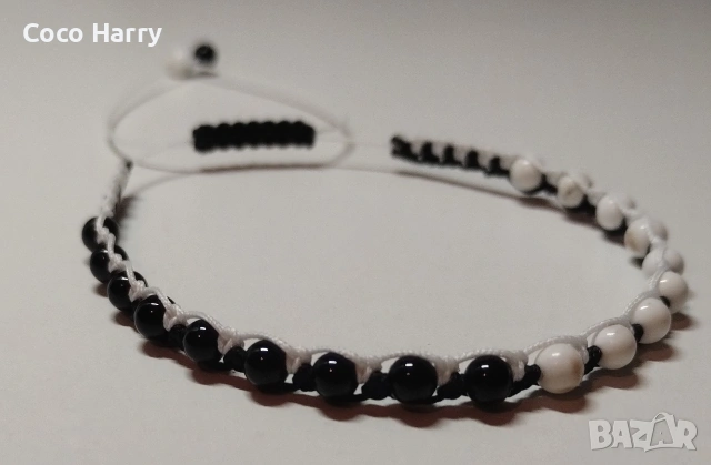 Комплект гривни за двойки с естествени камъни, снимка 3 - Романтични подаръци - 53791681