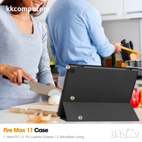 Amazon Fire Max 11 Кожен Калъф и Протектор, снимка 12 - Калъфи, кейсове - 51137280