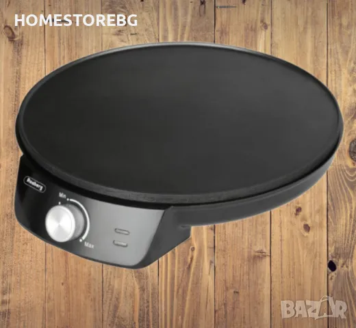 Уред за палачинки Rosberg, 1200W\30см., Терморегулатор, Черен Мощност: 1200 W, снимка 3 - Гофретници - 49636160