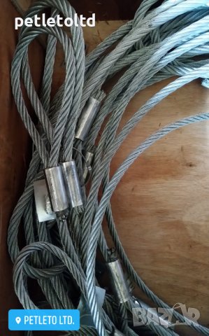 Сапани полиестерни 1,2,3,4 тона плоски, Стоманени въжета, Скоби за въжета, Обтегачи, Шегели, Шпилки, снимка 8 - Други машини и части - 14493418