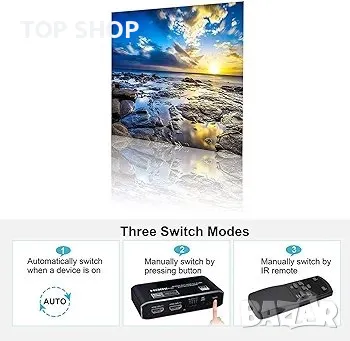 ElecHavk HDMI Switch Switche 4K HDMI превключвател слич, снимка 5 - Друга електроника - 48737649