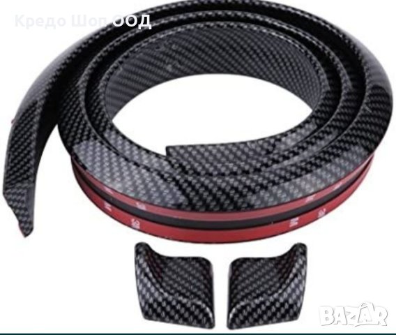 Универсален гумен лип спойлер за багажник карбон и черен, заден капак, снимка 2 - Аксесоари и консумативи - 41163010