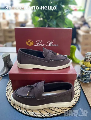 Loro Piana Луксозни Велурени Дамски Ежедневни Обувки Тип Лоуфъри Лоро Пиана - 5 Цвята Код SEM-501, снимка 3 - Дамски ежедневни обувки - 55873440