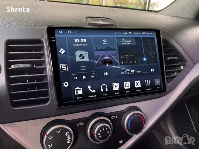 Навигация за Kia Picanto 2011-2017 4G+128G Android 15 и 9" екран