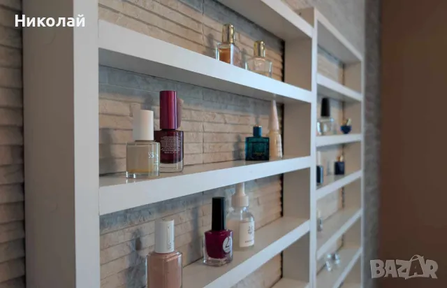 Рафт за лакове , стелаж за лакове , етажерка за лакове стойка за лакове за козметични салони маникюр, снимка 2 - Друго оборудване - 49183234