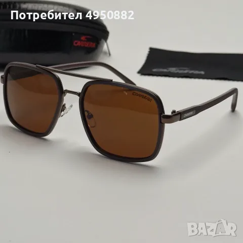 Слънчеви очила Carrera нови, правоъгълни стъкла, UV400, златно и черно, снимка 6 - Слънчеви и диоптрични очила - 56163164